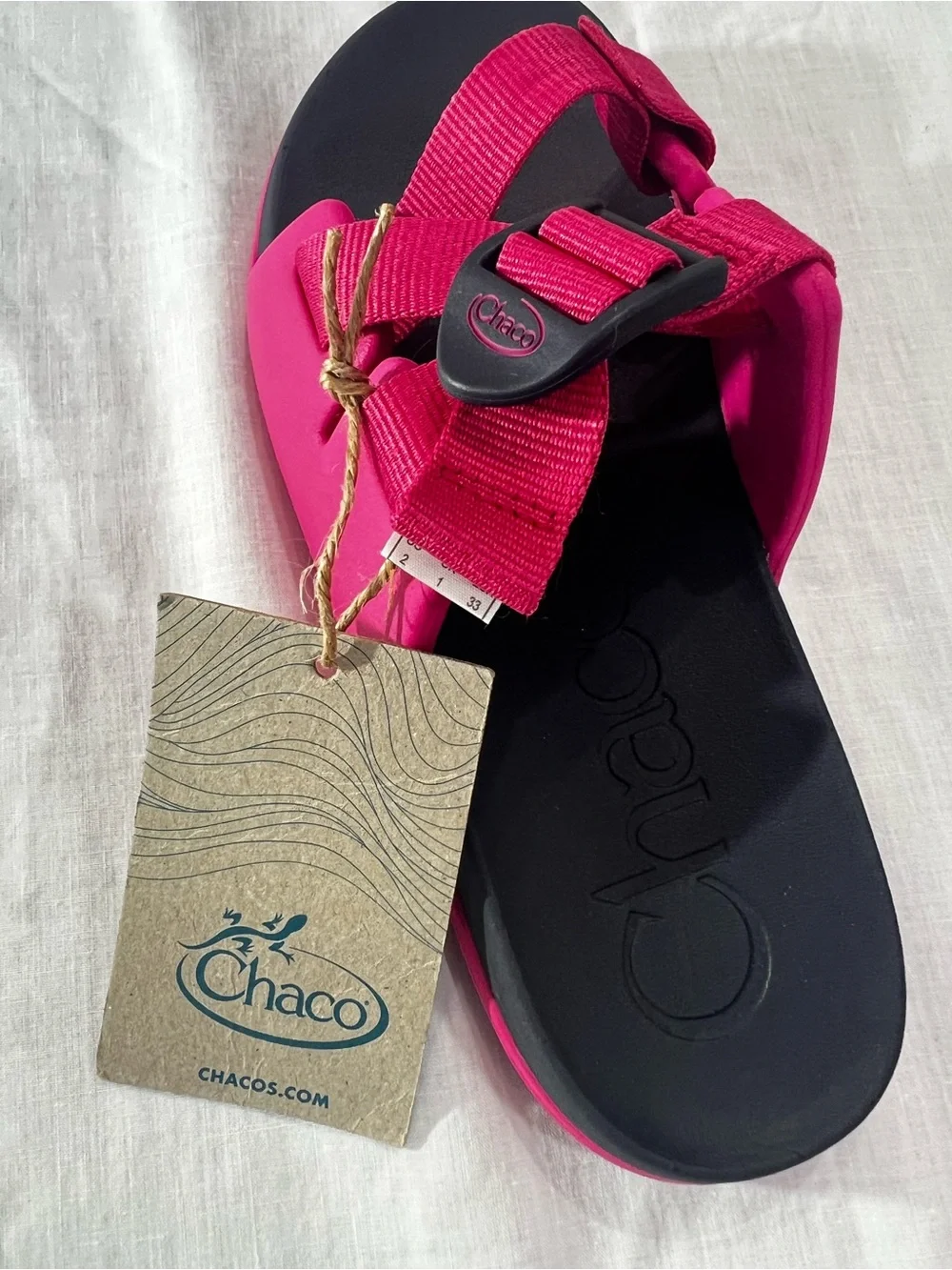 Chaco K’s Chillos Kids Magenta Pink Adjustable Slide Sandals Size 2